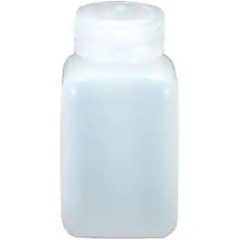 Nalgene - HDPE Wide Mouth Square Bottle - 8 oz. - White