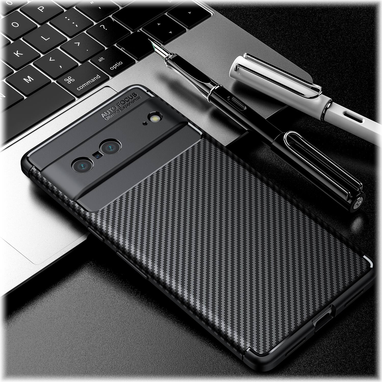 Alt View 15. SaharaCase - Anti-Slip Series Case for Google Pixel 7 - Black.