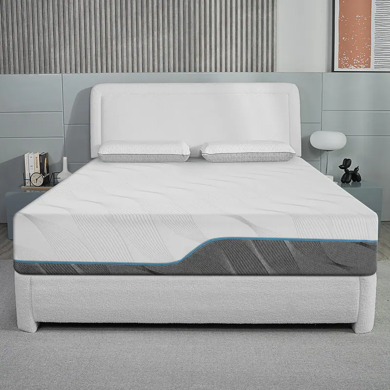Front. Vipbear - Vipbear 8" Extra Firm Full Size Memory Foam Mattress, Medium - Extra Firm Dual Side Flippable Mattress for Back Pain - White.