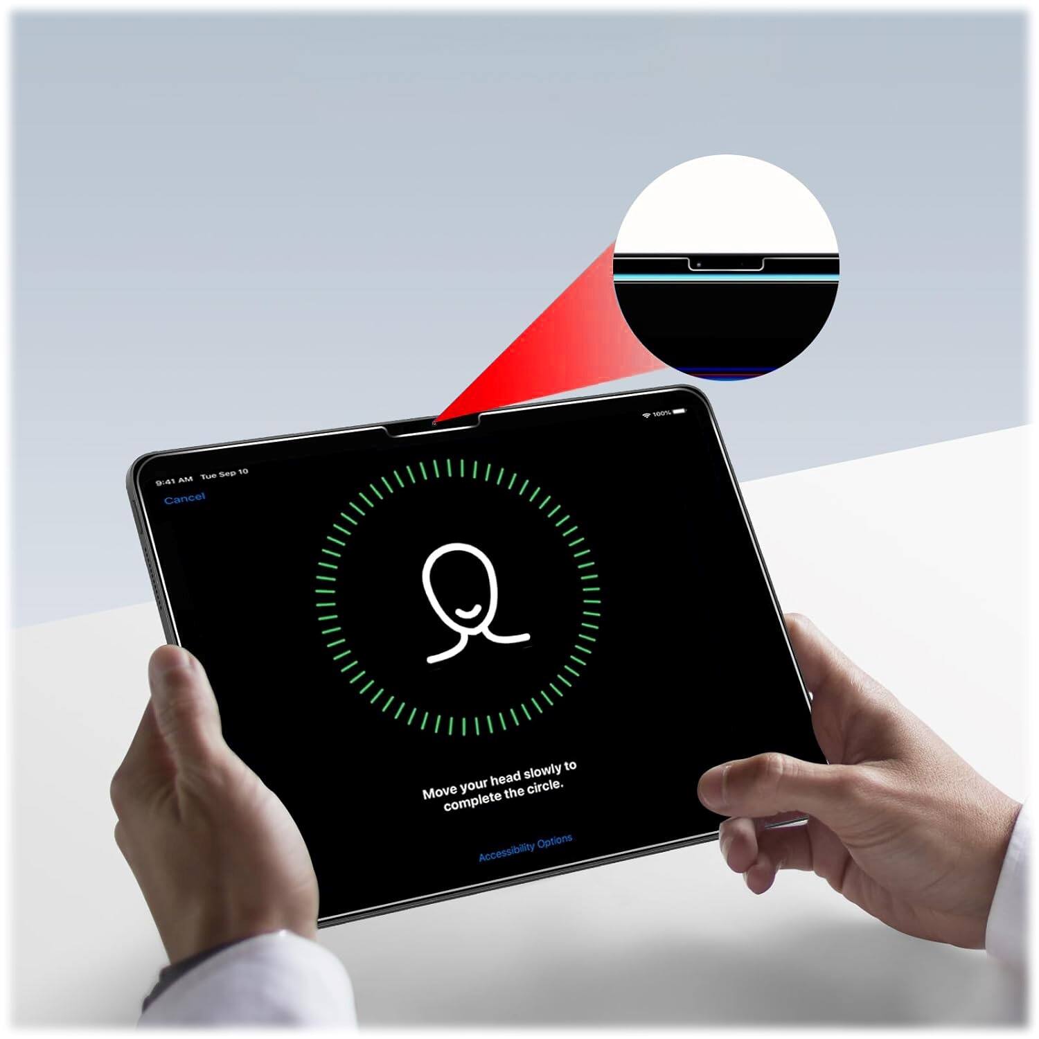 See - A tE cancet Q slowly to your head circle. Move the complete Options Accessibility.