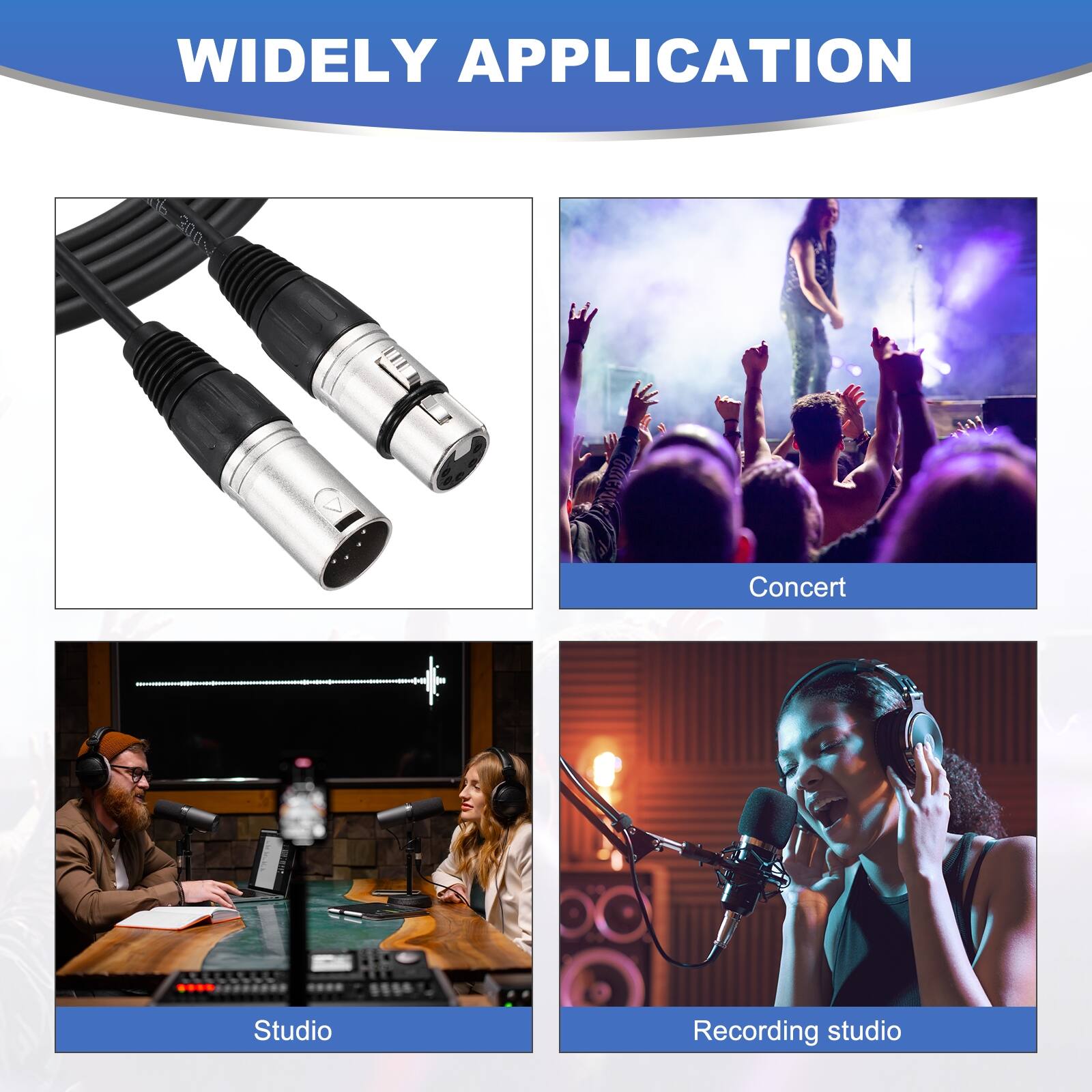 WIDELY APPLICATION

Concert  
Studio  
Recording studio