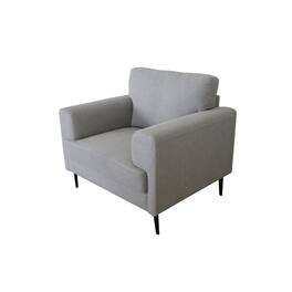 Manhattan Lane - Chair with Fabric Upholstery and Sleek Metal Legs - Gray