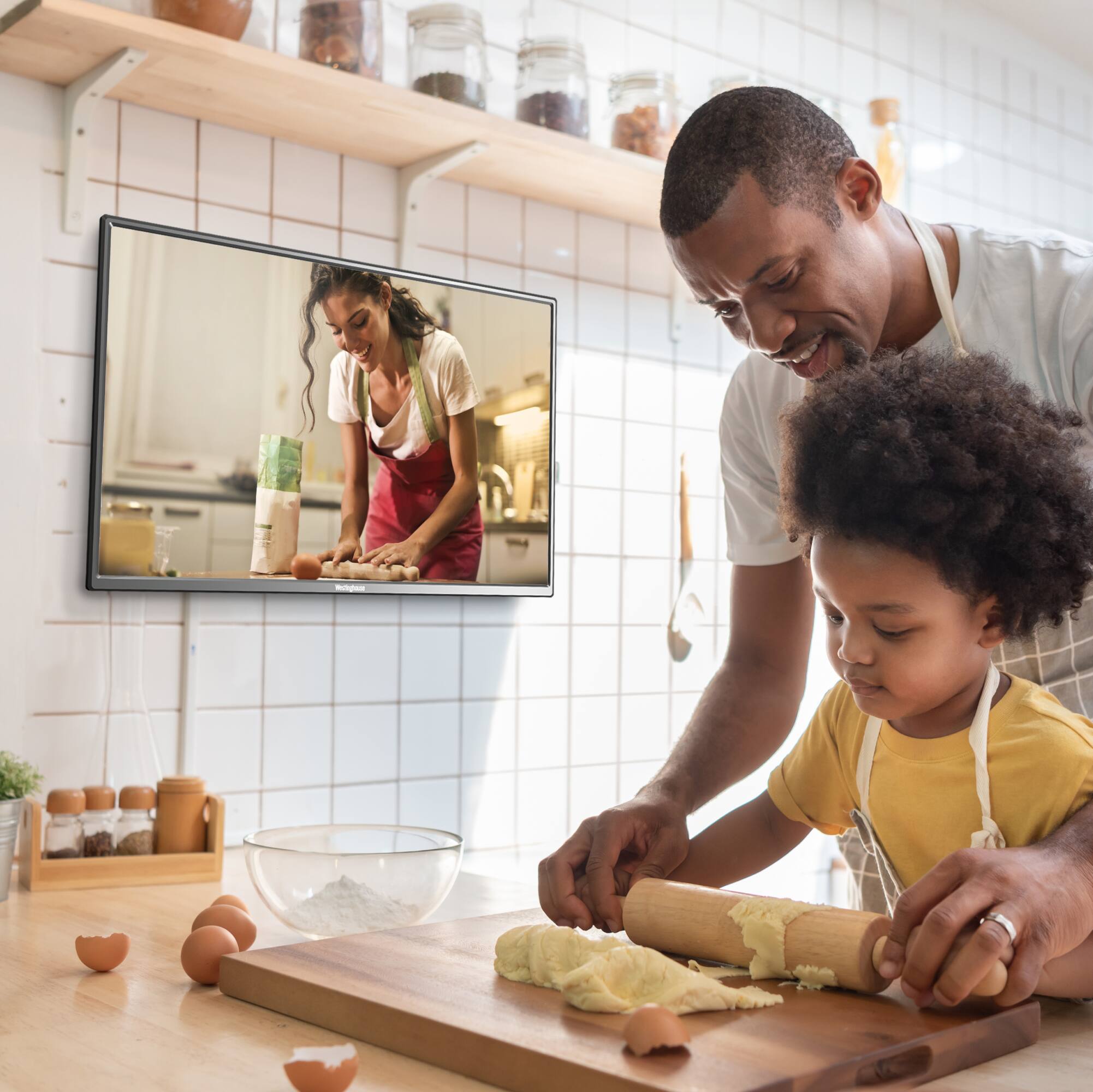 Left. Westinghouse - Westinghouse WD32HX5201 32 inch HD DVD Combo TV - Black.