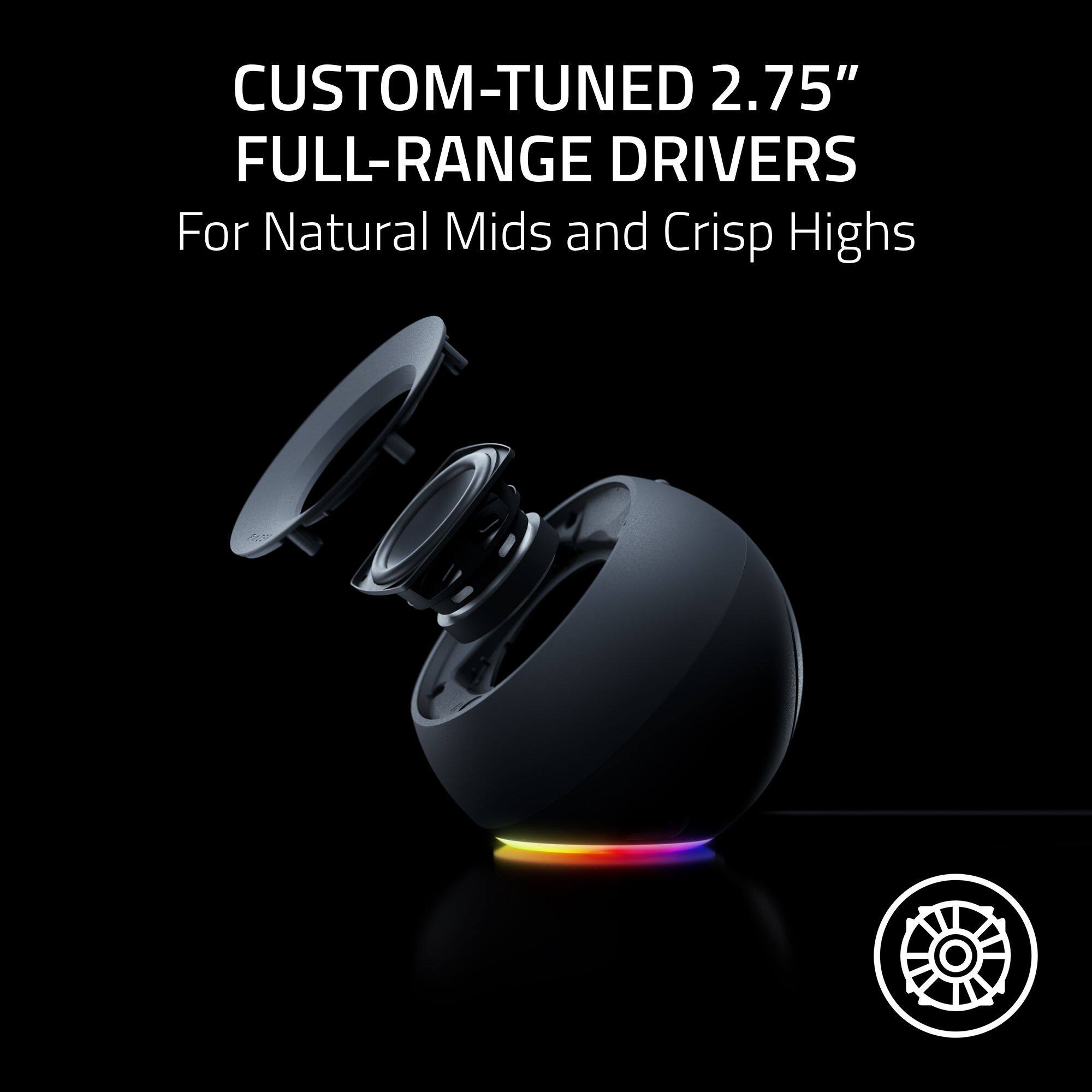 CUSTOM-TUNED 2.75" FULL-RANGE DRIVERS  
For Natural Mids and Crisp Highs