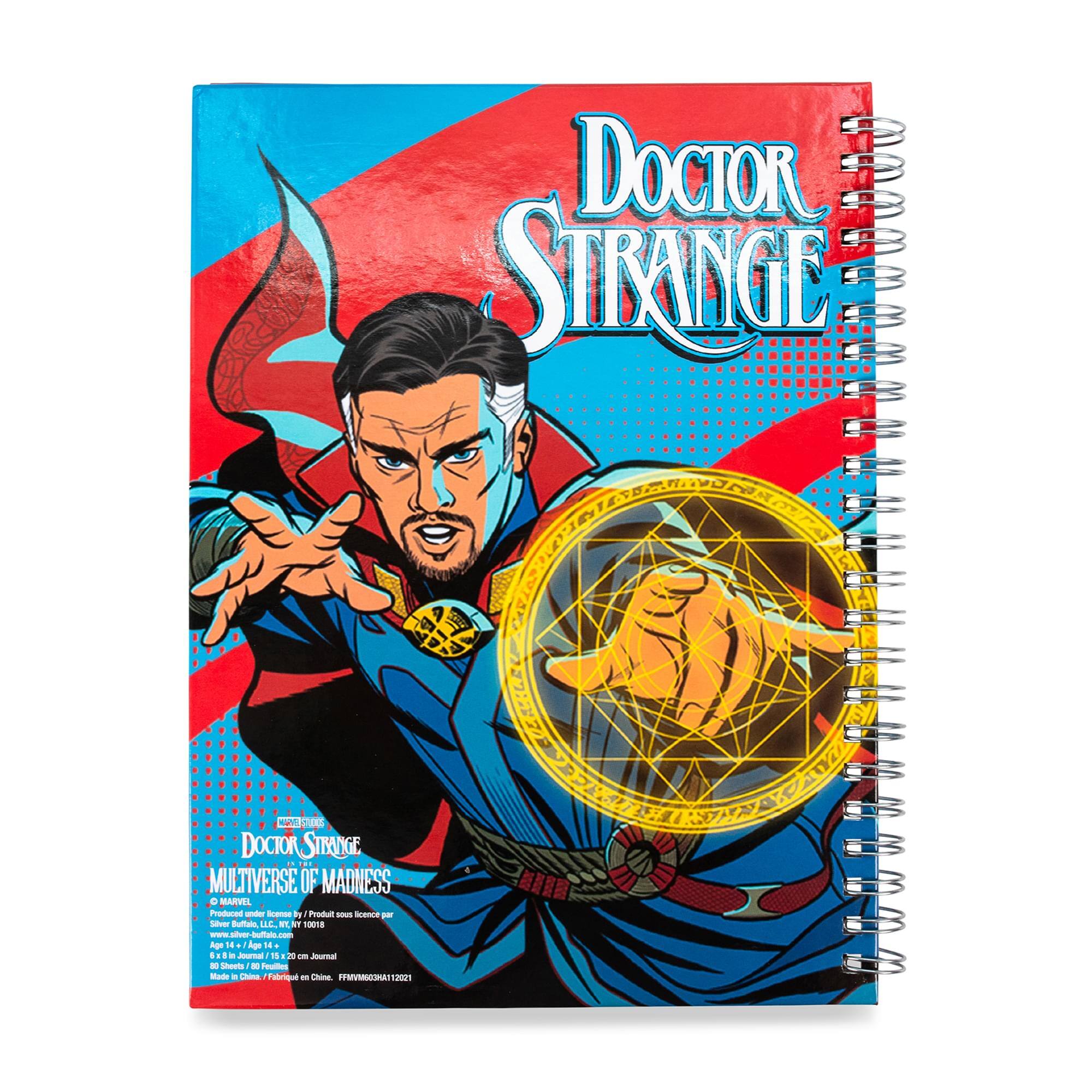 Doctor Strange  
Multiverse of Madness  

Marvel  
Produced under license by Productos Sociedad Anónima  
Printed in China  
14 x 14 cm Journal  
80 Sheets / 160 Pages  
© 2021 Marvel  
ISBN 978-1-302-00181-0  
FAB00000000000000000000000000000000000000000000000000000000000000000000000000000000000000000000000000000000000000000000000000000000000000000000000000000000000000000000000000000000000