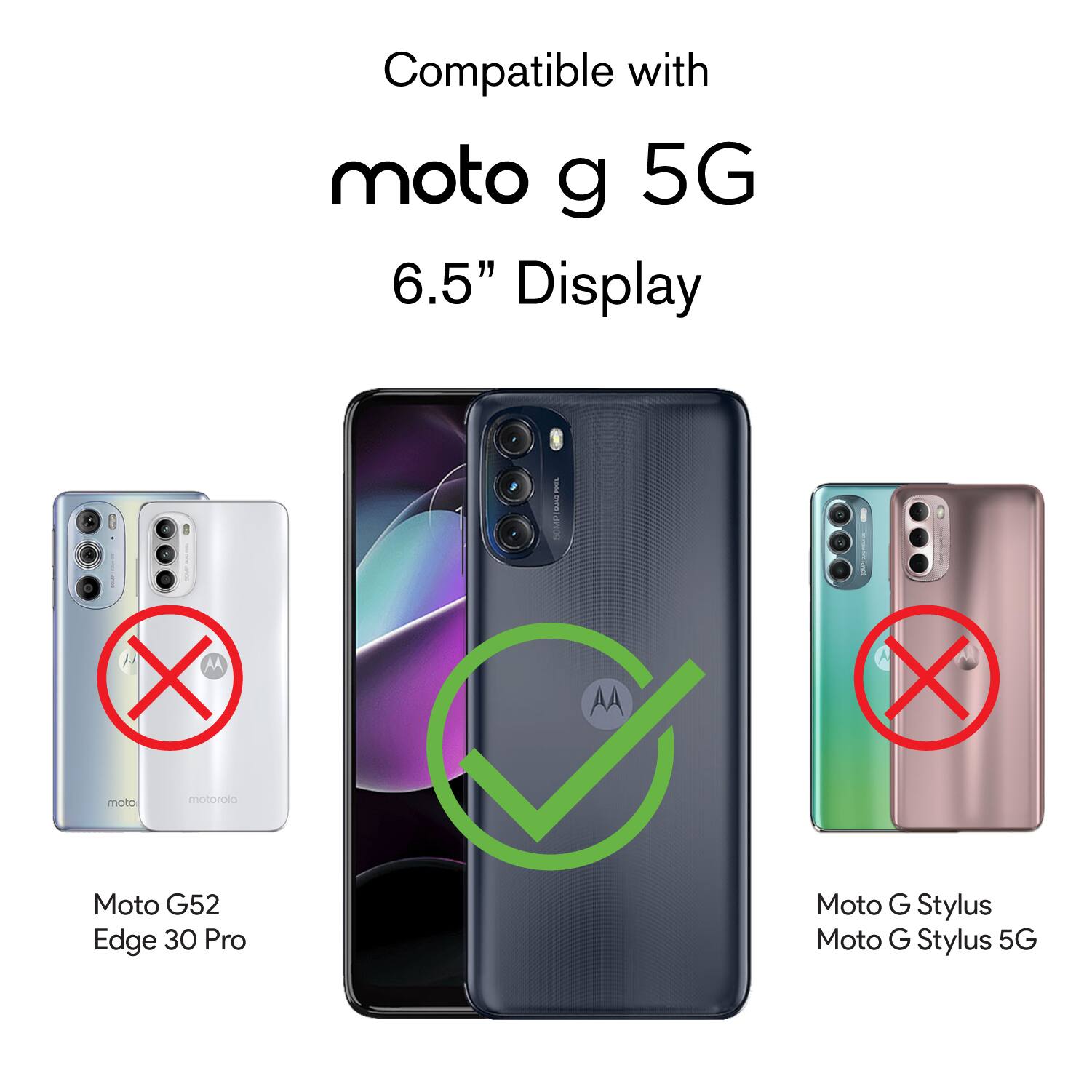 Compatible with moto g 5G 6.5" Display I e I MPAR % 2 - AA X AA X moto motorolo Moto G52 Edge 30 Pro Moto G Stylus Moto G Stylus 5G