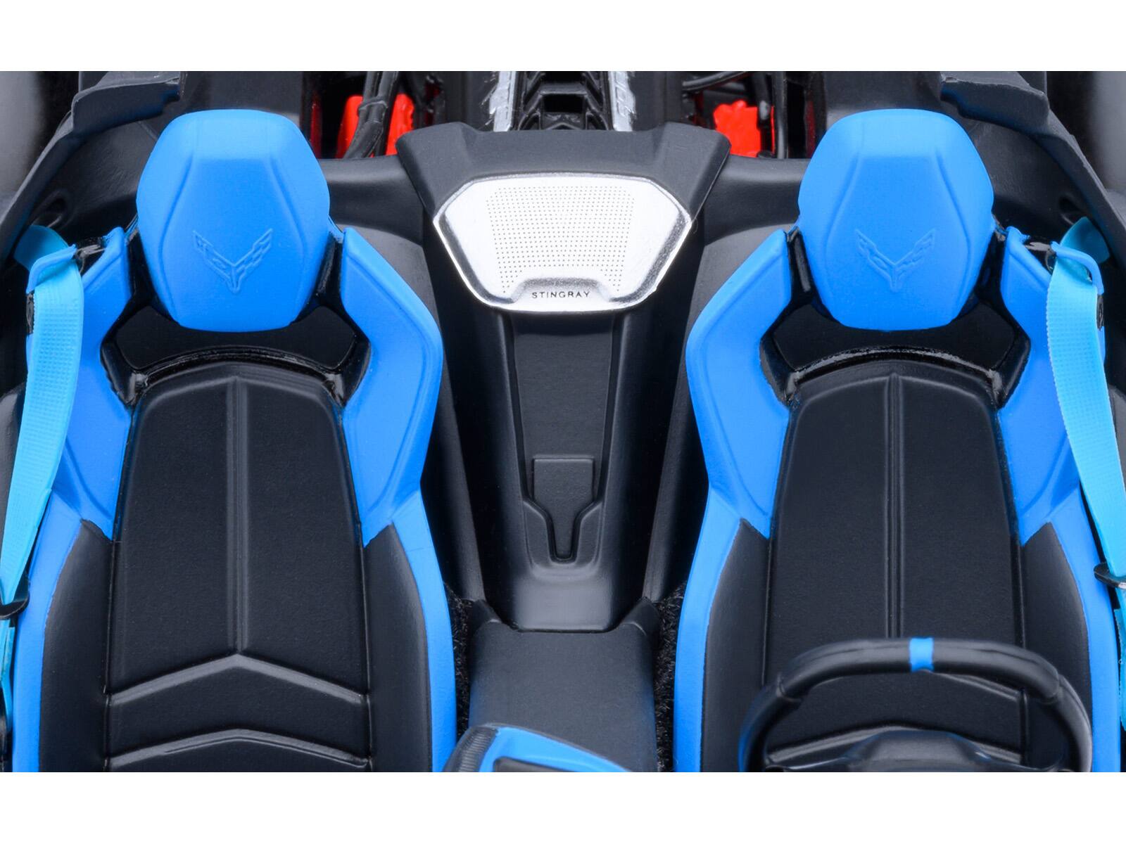 Alt View 5. Autoart - 2020 Chevrolet Corvette C8 Stingray Rapid Blue 1/18 Model Car by Autoart.