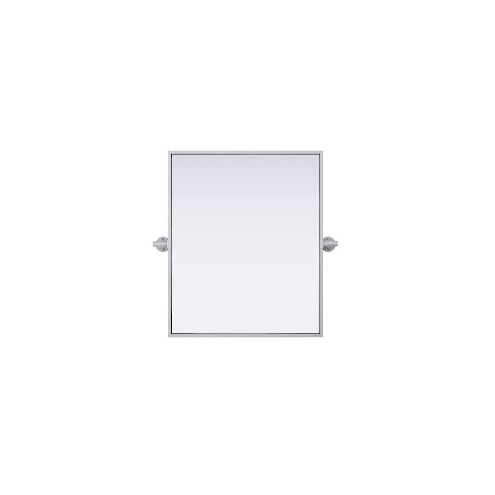 Alt View 6. Elegant Kitchen and Bath - Amoura 20X24 Pivot Mirror In Silver - Silver.