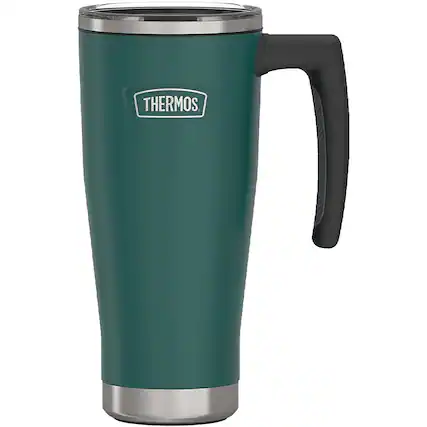 Front. Thermos - Thermos 18 oz. Icon Vacuum Insulated Stainless Steel Mug - Spruce - Spruce.