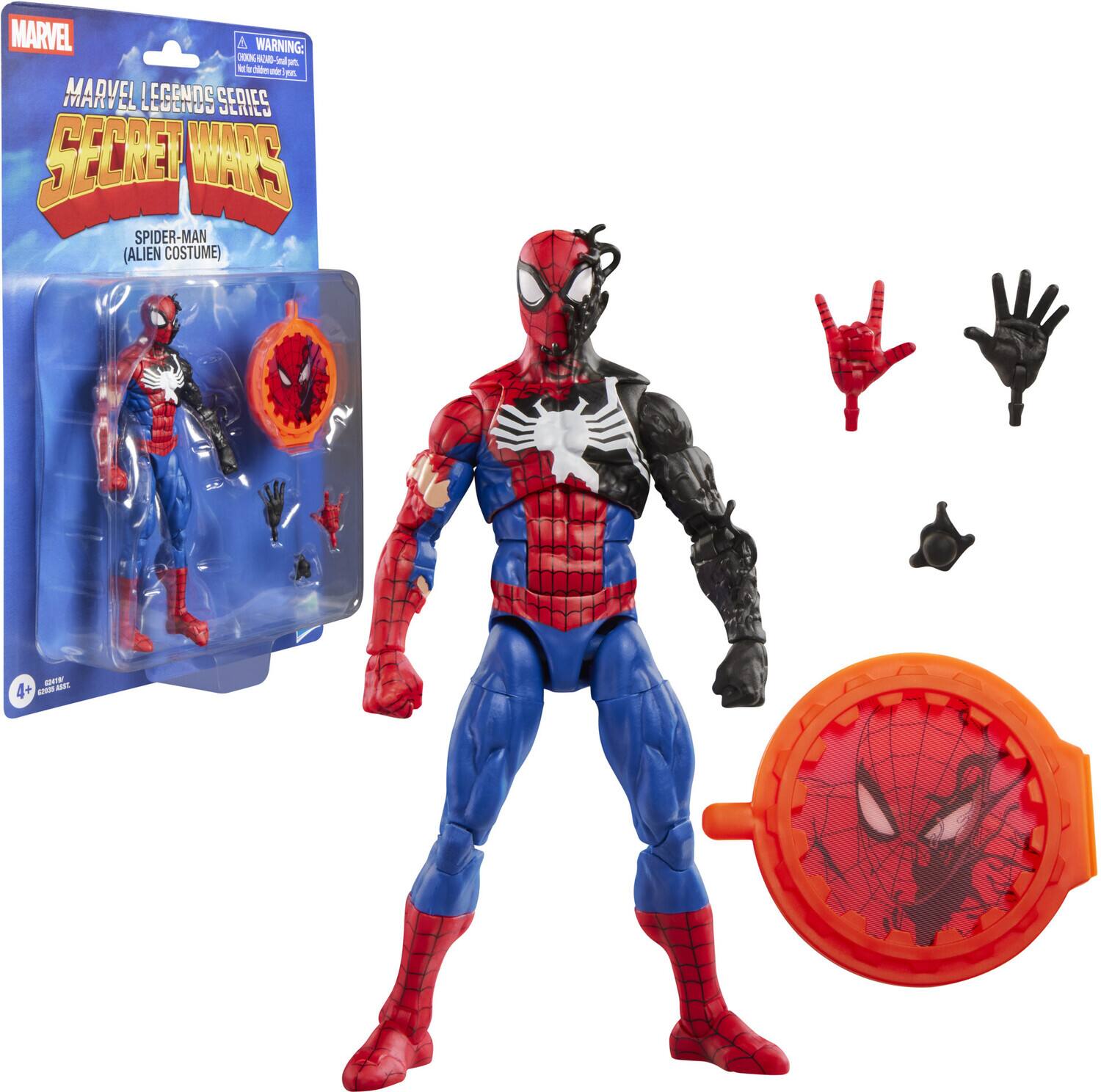 Secret Wars - Marvel Legends - Spider-Man (Alien Costume) Action Figure - COLLECTIBLES