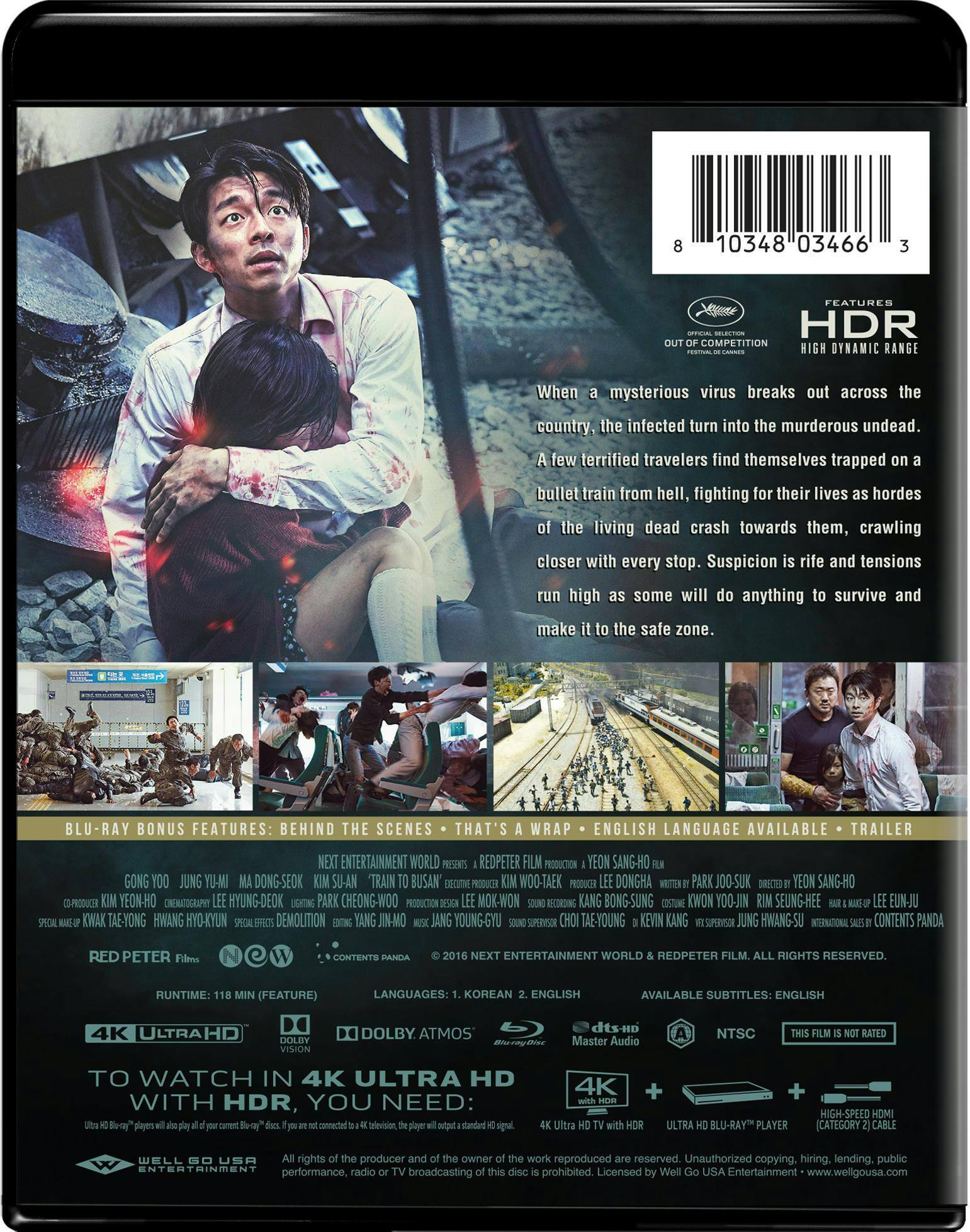 Back. Train to Busan (4K Ultra HD + Blu-ray) [UHD].
