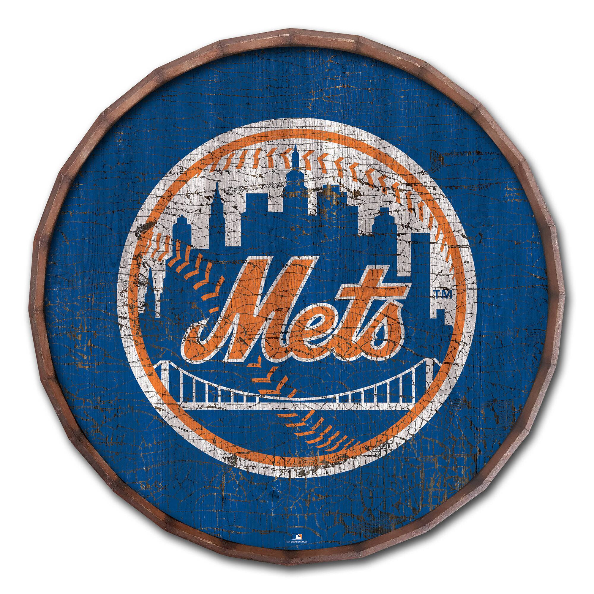 24" Cracked Color Barrel Top Sign