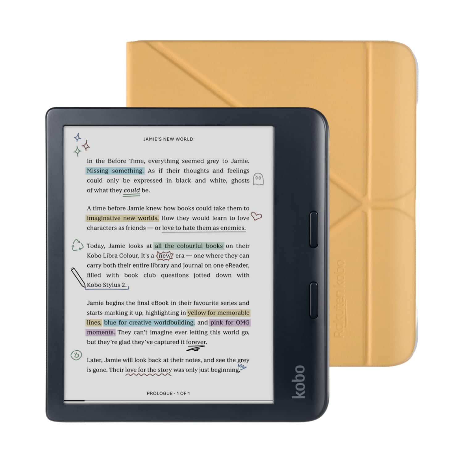 Kobo Libra Colour eReader (Black) with Bundle 2024 Black