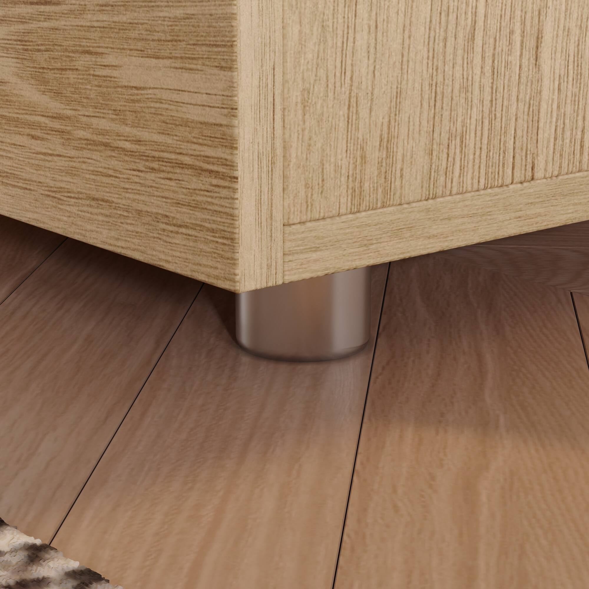 Alt View 1. FUFU & GAGA - FUFU&GAGA 2 - Drawer Nightstand: Minimalist Bedroom Storage Solution - Wooden.