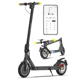 5th Wheel - V30PRO Foldable Electric Scooter w/ 20 mi Max Operating Range & 18 mph Max Speed - Black