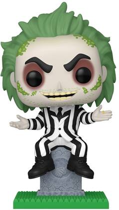 Funko - POP! Plus: Beetlejuice - Beetlejuice with Tombstone - Collectibles - Multicolor