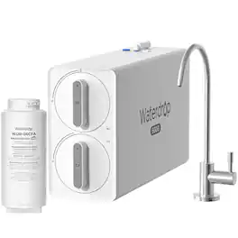 Waterdrop - G6A6 Alkaline Mineral Tankless Reverse Osmosis Water Filter, Under-Sink RO, 600 GPD, Extra G6CFA Filter - White
