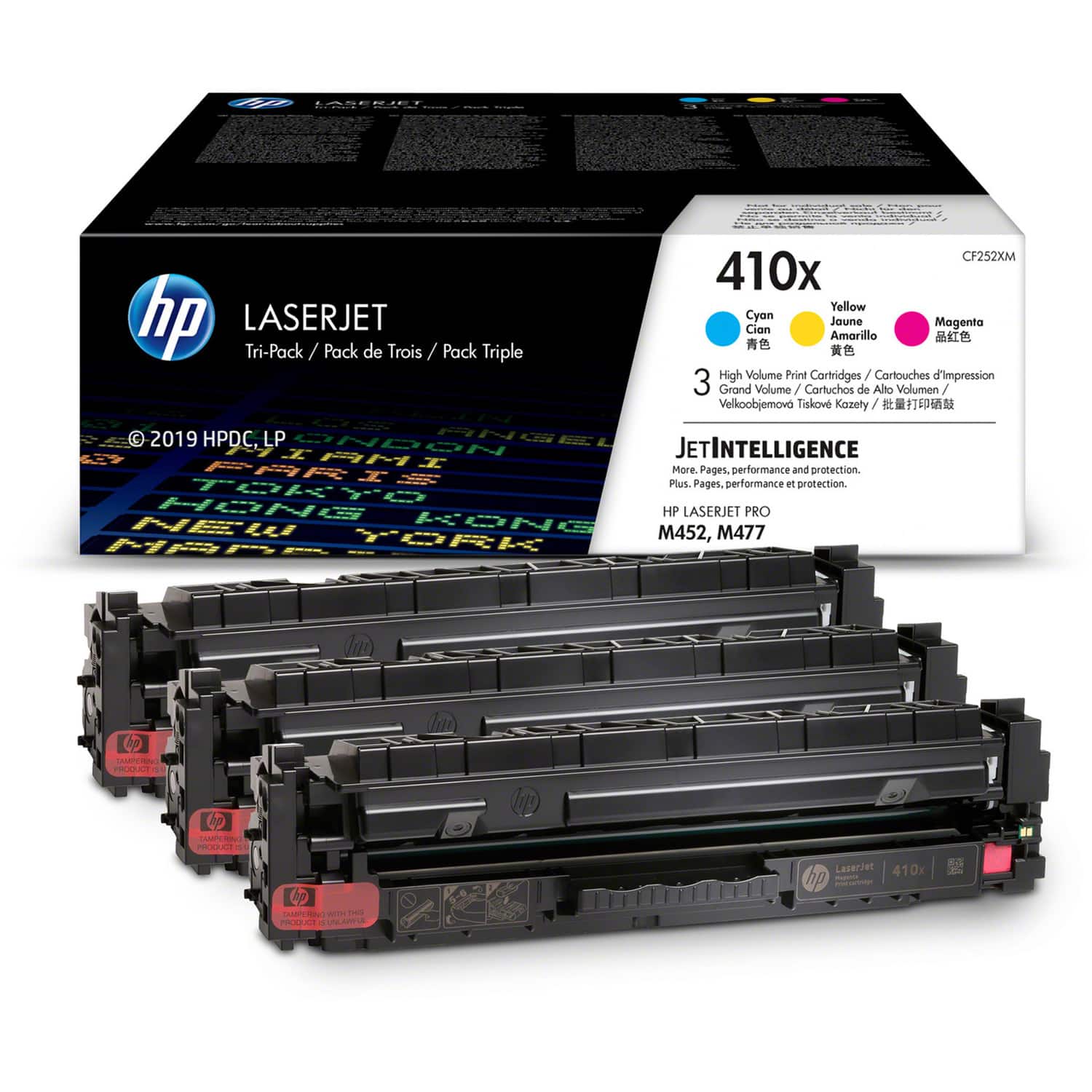 HP - 410X High Yield CMY 3-Pack Toner Cartridges