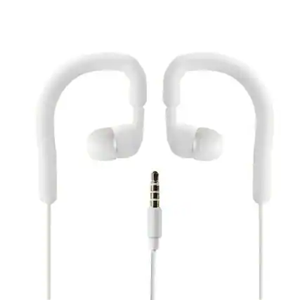 Front. Pyle - Pyle Wired Waterproof Ear Headphones - IP7 Marine Grade Flexible and Comfortable Wearable Earphones for Sport like S - White.
