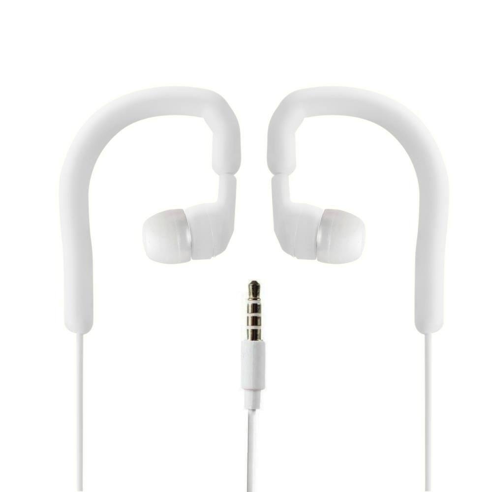 Front. Pyle - Pyle Wired Waterproof Ear Headphones - IP7 Marine Grade Flexible and Comfortable Wearable Earphones for Sport like S - White.