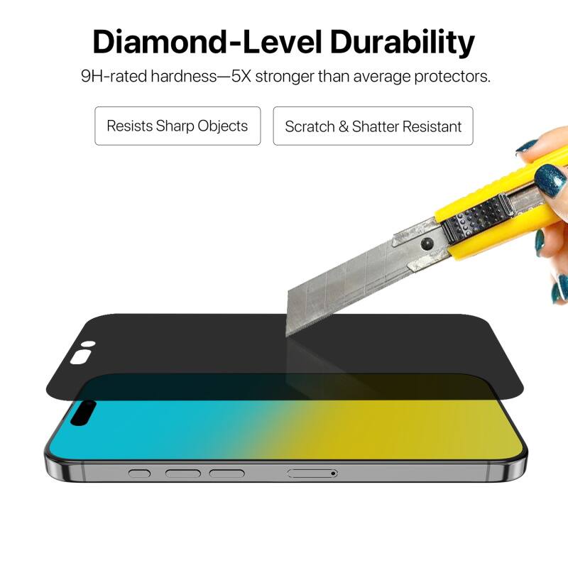 Diamond-Level Durability
9H-rated hardness—5X stronger than average protectors.
Resists Sharp Objects
Scratch & Shatter Resistant
