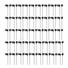 Sony - MDR-EX15LP Fashion Color EX Series In-Ear Earbud ( 50-pack) - Black