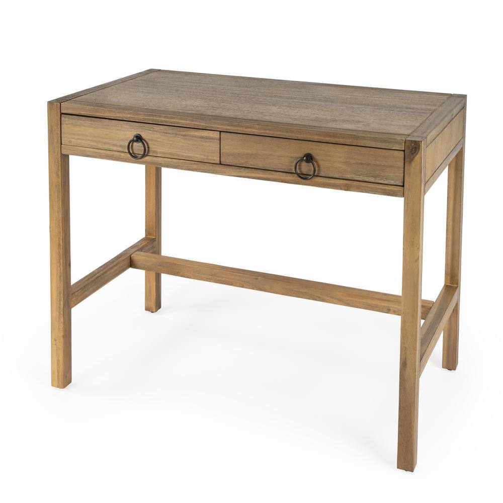 Alt View 4. Butler Specialty - Lark Natural Wood Desk - Light Brown.