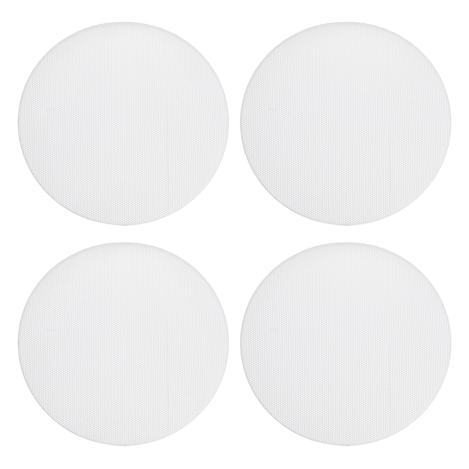 Unique Bargains - Universal Speaker Grills Cover without Frame, Metal Mesh Subwoofer Cover Guard Protector for Car Home Audio, 4pcs - White