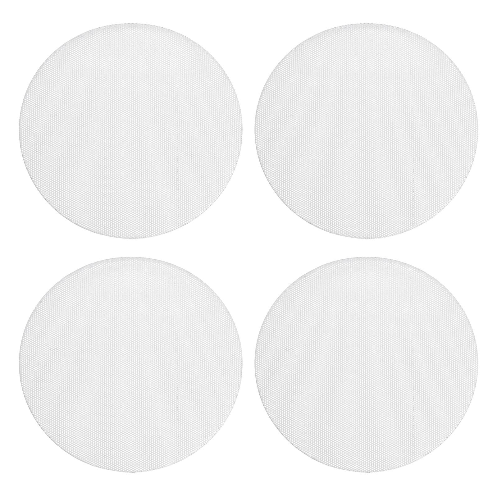 Unique Bargains - Universal Speaker Grills Cover without Frame, Metal Mesh Subwoofer Cover Guard Protector for Car Home Audio, 4pcs - White