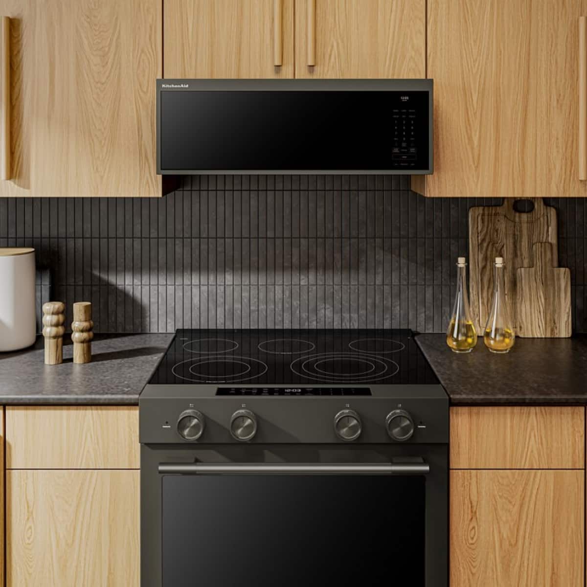 KitchenAid - 1.1 Cu. Ft. Smart Low Profile Microwave Hood Co