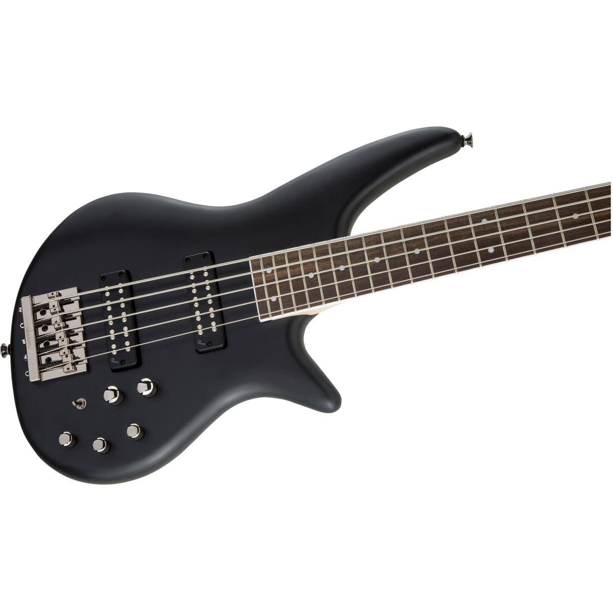 Alt View 6. Jackson - Jackson JS Series Spectra Bass JS3V Electric Guitar, Laurel Fingerboard, Satin Black.