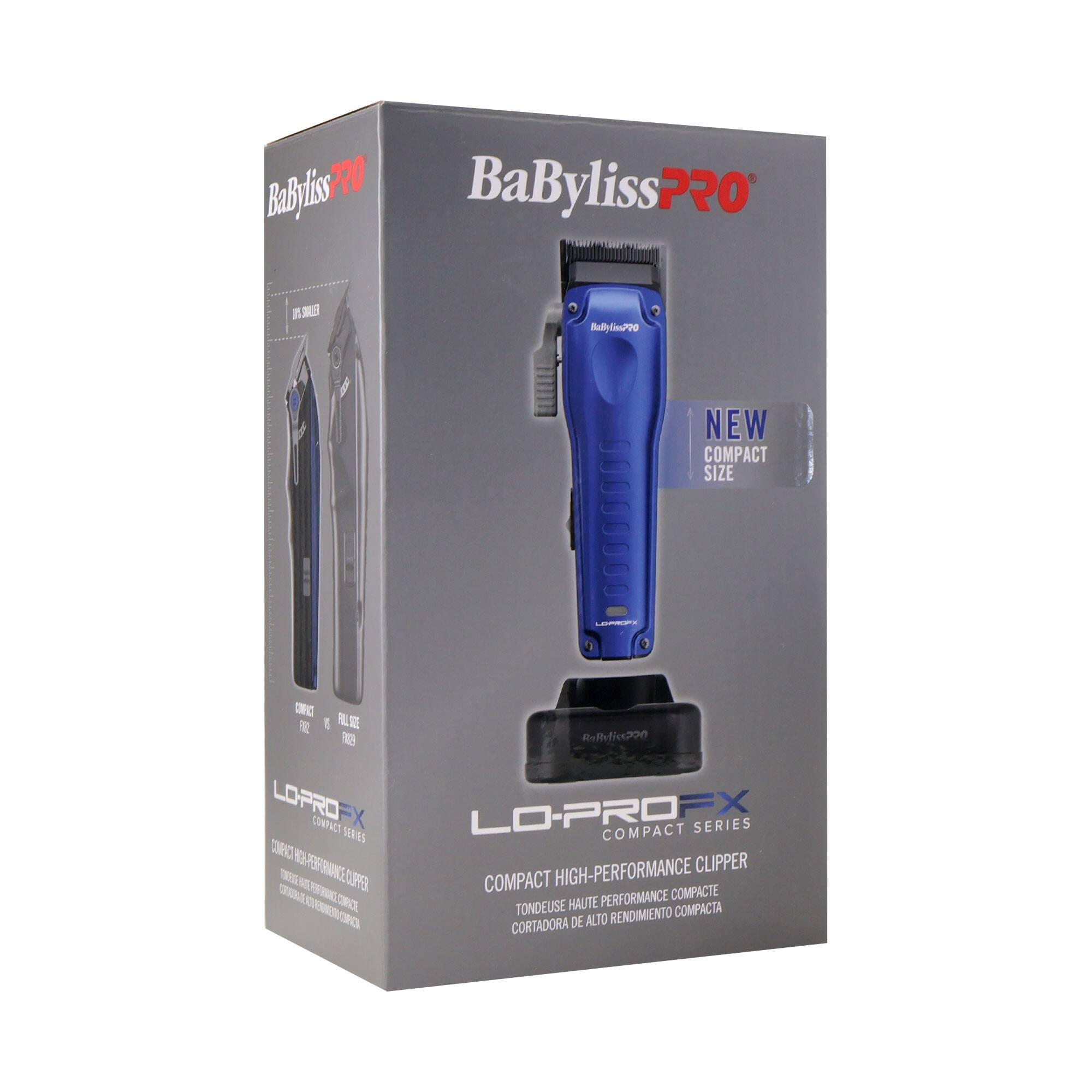 BaBylissPRO  
BaBylissPRO  
LO-PROFX  
NEW COMPACT SIZE  
COMPACT HIGH-PERFORMANCE CLIPPER  
TONDEUSE HAUTE PERFORMANCE COMPACTE  
CORTADORA DE ALTO RENDIMIENTO COMPACTA