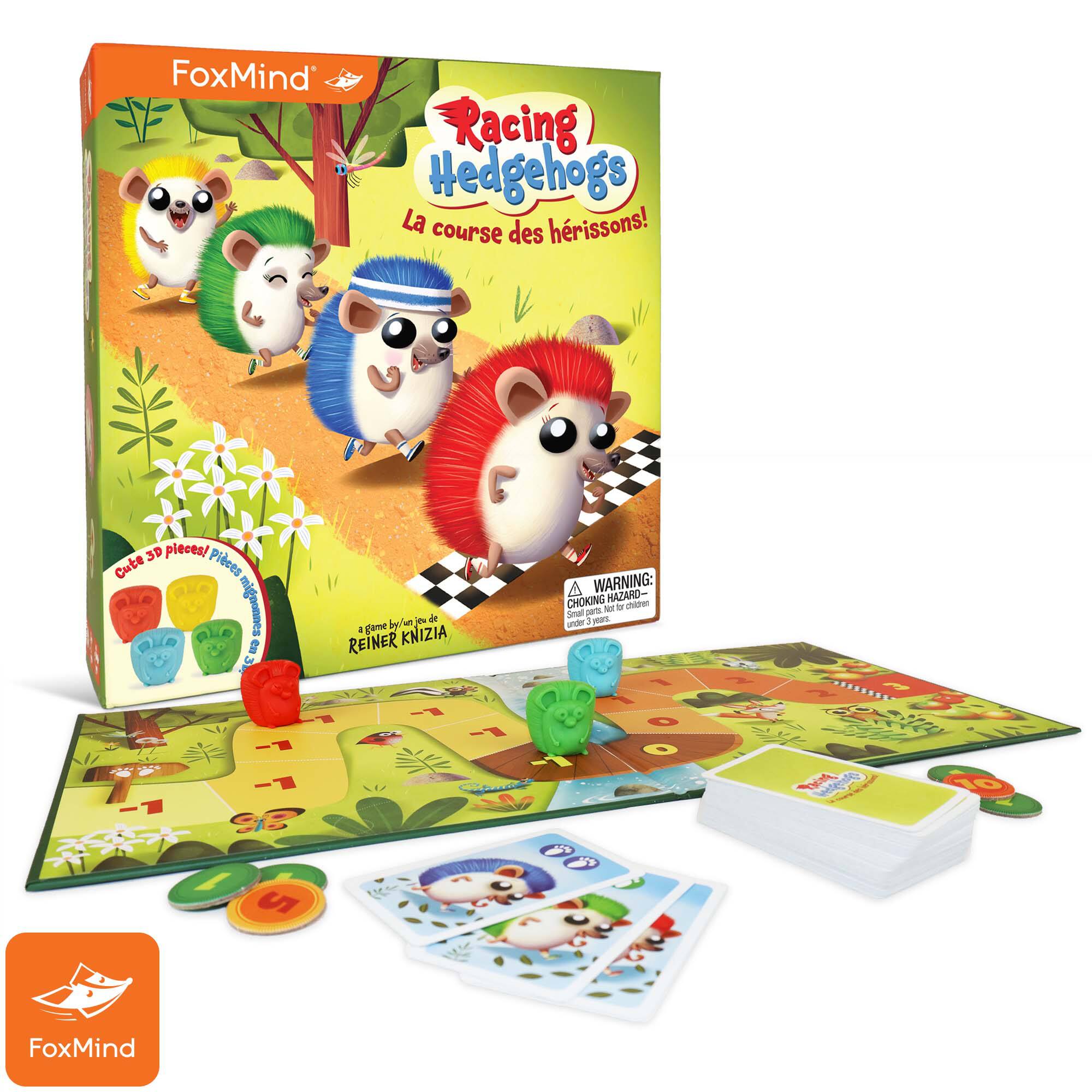 FoxMind Racing Hedgehogs La course des hrissons! 3P pieces/ Cube Pices mignonnes B t -1 -1 ul i de 4 ame by REINER KNIZIA S - -1 A WARNING: CHOKING HAZARD- Small parts. Not for children under 3 years.