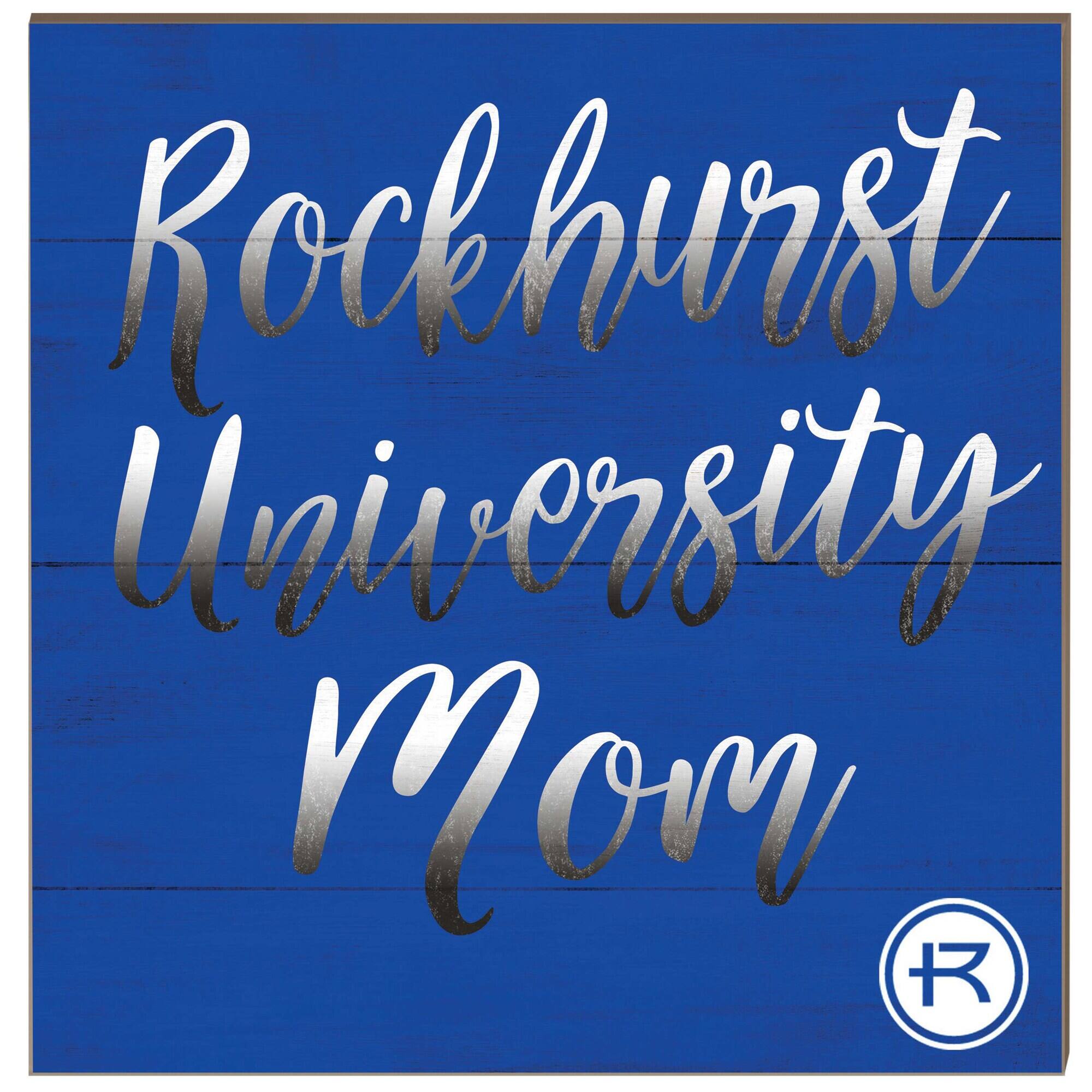 Jardine - Rockhurst Hawks 10'' x 10'' Mom Plaque - Blue