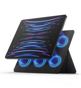 SURITCH - Magnetic Stand for 11" iPad Air M2 & 10.9" Air 4-5 Gen & 11" Pro 1-4 Gen, Lightweight Portable Holder, Slim Tablet Stand - Black