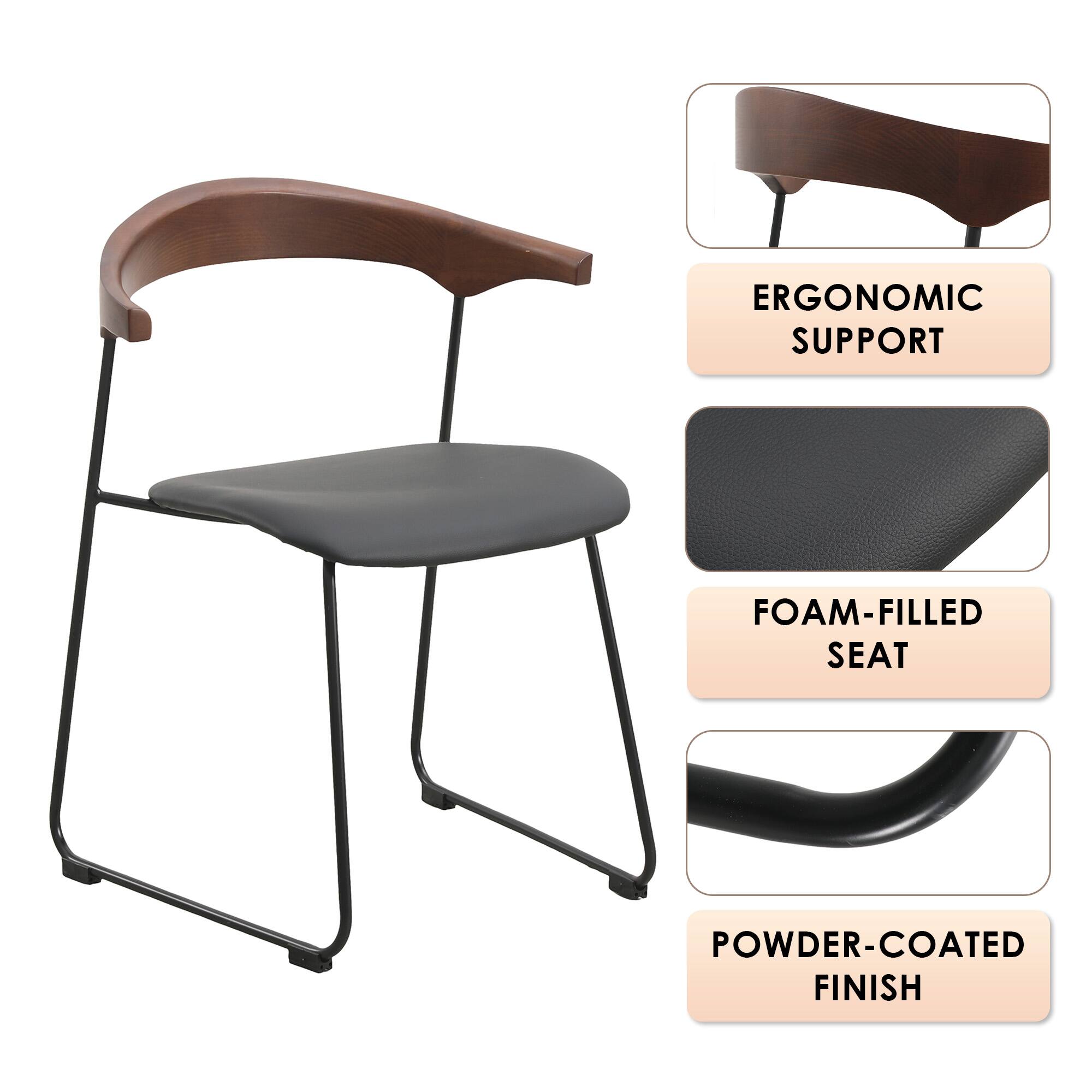 ERGONOMIC SUPPORT  
FOAM-FILLED SEAT  
POWDER-COATED FINISH