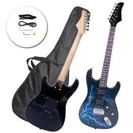 Winado - 39 Inch Electric Guitar, Full Size Solid Body H-H Pickups 6 Strings Beginner Guitar Kit With Gig Bag, Strap, Tremolo