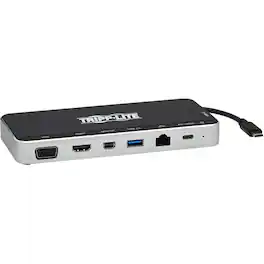Tripp Lite - by Eaton USB Dock Triple Display - 4K HDMI & mDP VGA USB 3.x (5Gbps) USB-A/C Hub GbE 60W PD Charging - for