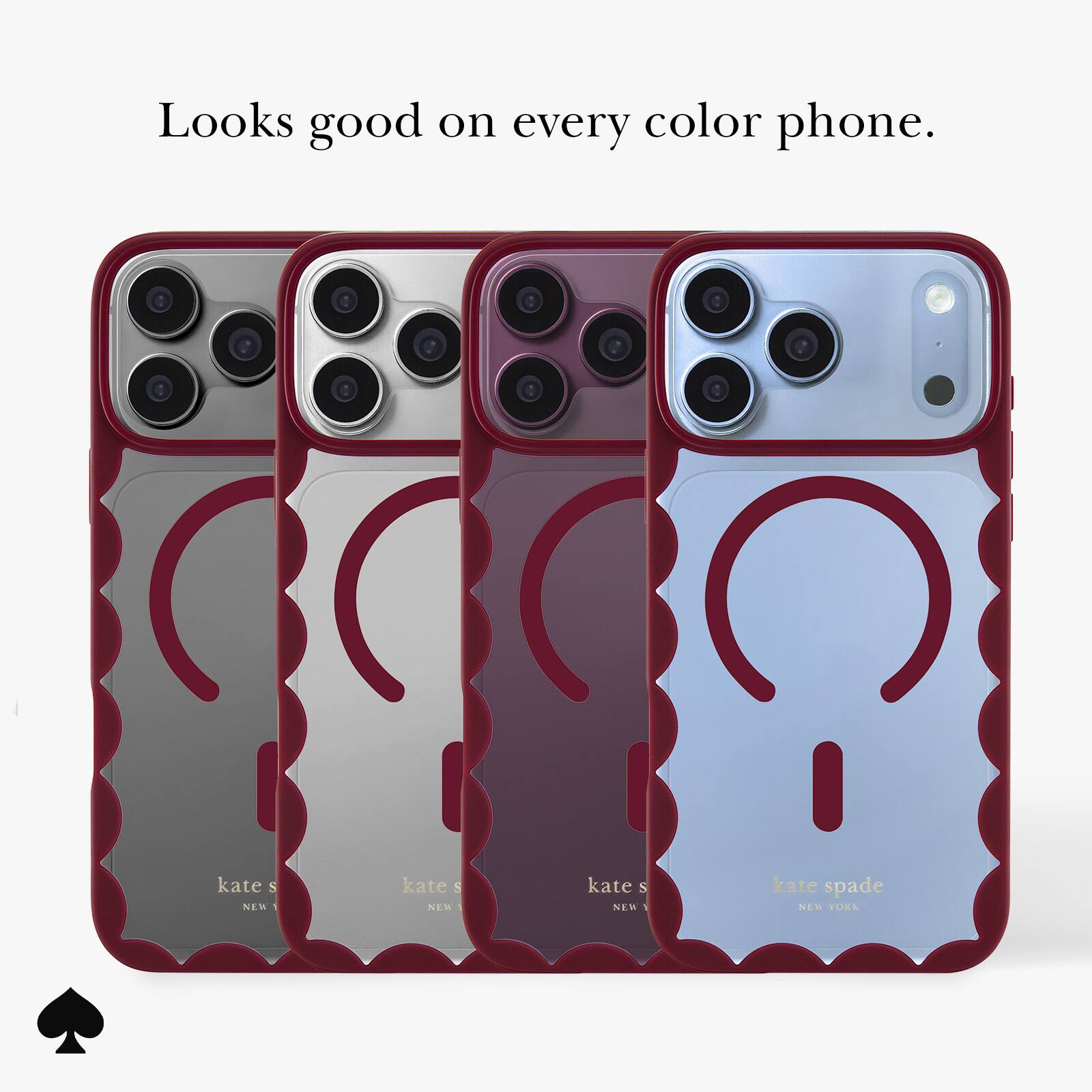 Looks good on every color phone.

kate spade NEW YORK