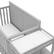 Alt View 12. Graco - Hadley 5-in-1 Convertible Crib and Changer with Drawer - Pebble Gray.