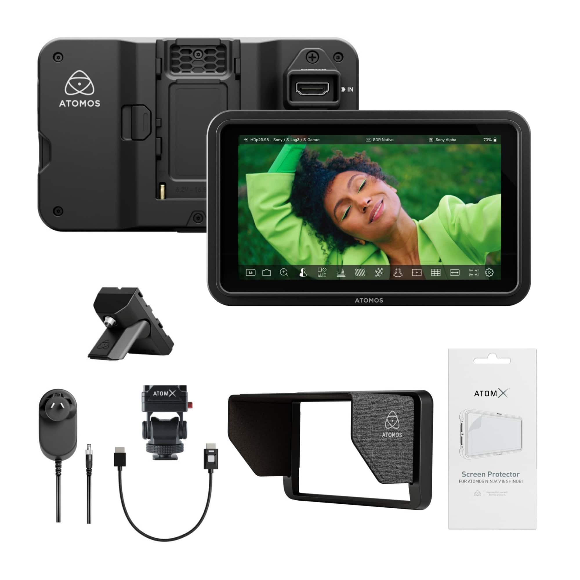Atomos Shinobi II 5 Inch HDMI 4K Monitor Bundle with Creator Kit
