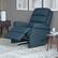 Alt View 14. ProLounger - Lameur Left Handed Stitch-Tufted Rocker Recliner - Caribbean Blue.