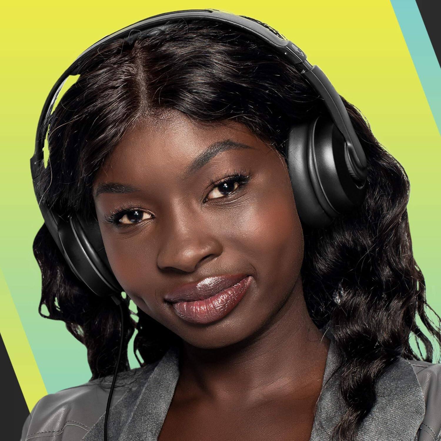 Back. Skullcandy - Cassette Junior Wired On-Ear Headphones for Kids - Black.