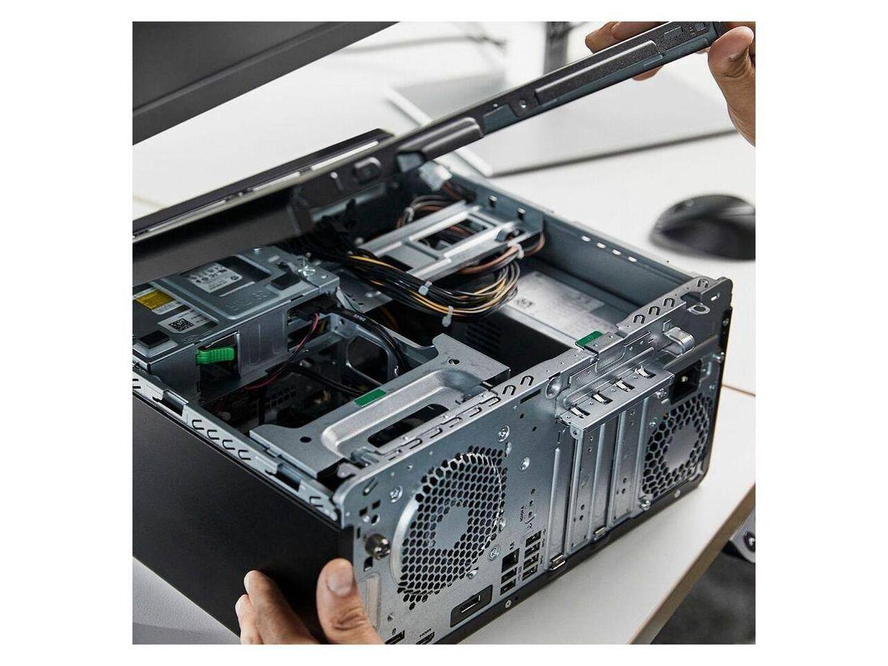 Alt View 5. HP - HP EliteDesk 8 G1i - Intel Core Ultra 9 285 - 64 GB - 2 TB SSD - Intel Q870 - Win 11 Pro - C6TX2UT#ABA - Black.