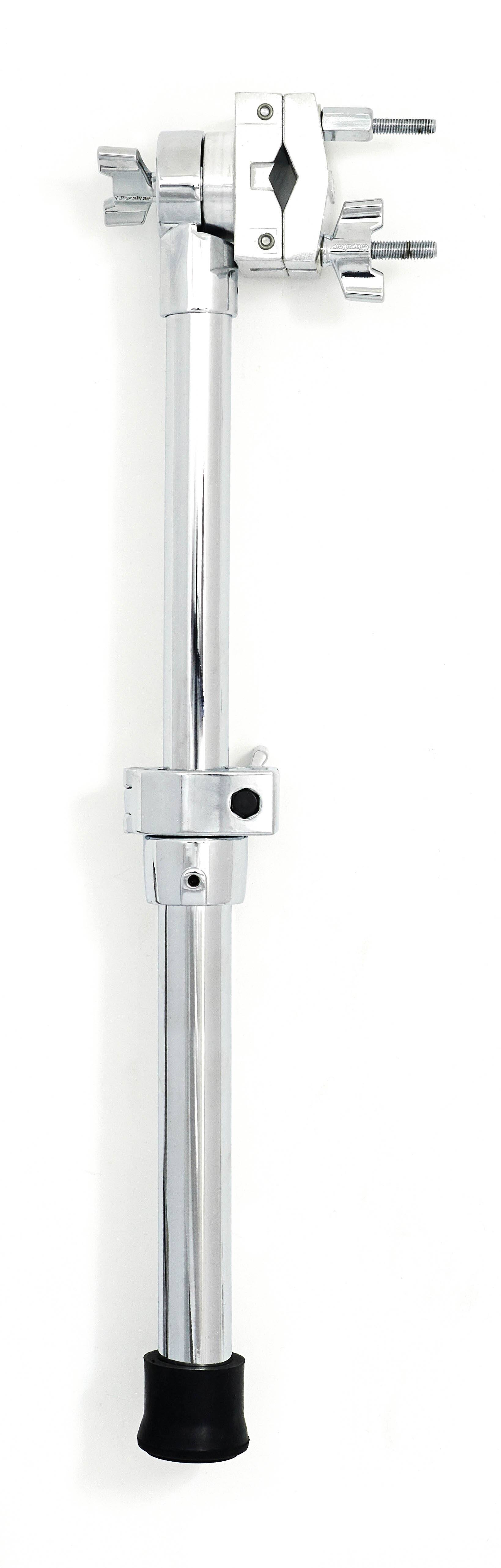 Front. Gibraltar Hardware - Adjustable Extension Arm with Super Grabber Clamp, Height Adjustable Drum Hardware Mount and Rubber Foot.