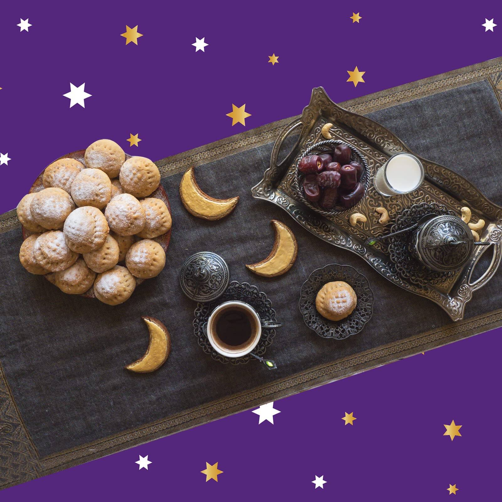 Alt View 5. Dapper Styles - Ramadan Mubarak Tablecloths For Eid Decorations Plastic Disposable Happiness Al-fitr Party Table Covers Rec... - Sage Greenery-3.