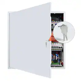 VEVOR - Access Panel for Drywall, 25.2 x 25.2 in Galvanized Steel Access Door, Easy Install Hinged Service Panel with Key - White