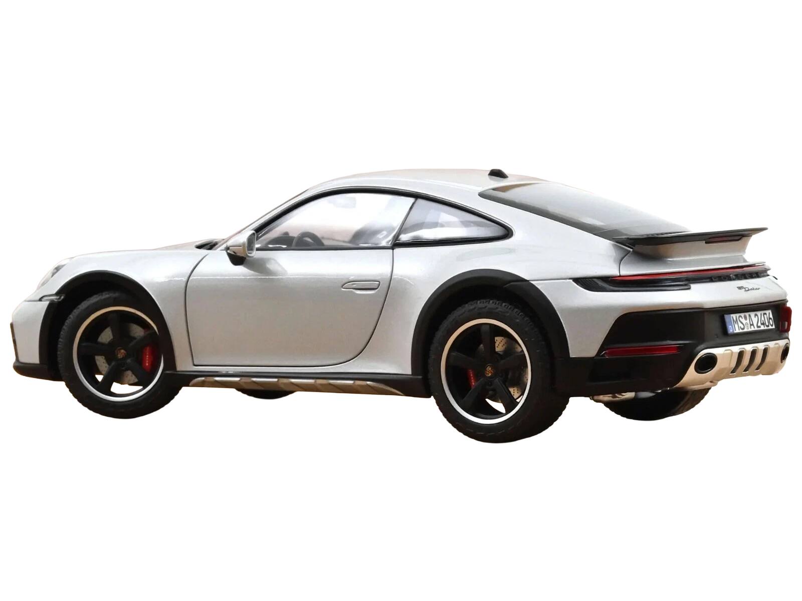 Alt View 3. Norev - 2023 Porsche 911 Dakar Ice Gray Metallic 1/18 Diecast Model Car by Norev.