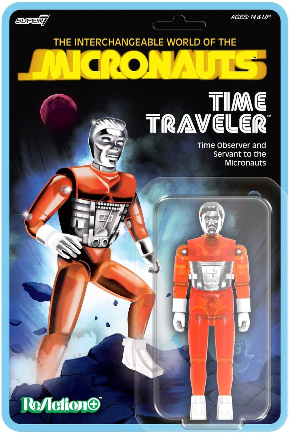 Super7 - Micronauts - ReAction+ Wv4 - Time Traveler (Translucent Orange) - COLLECTIBLES - Multicolor price history on PriceWatchPro