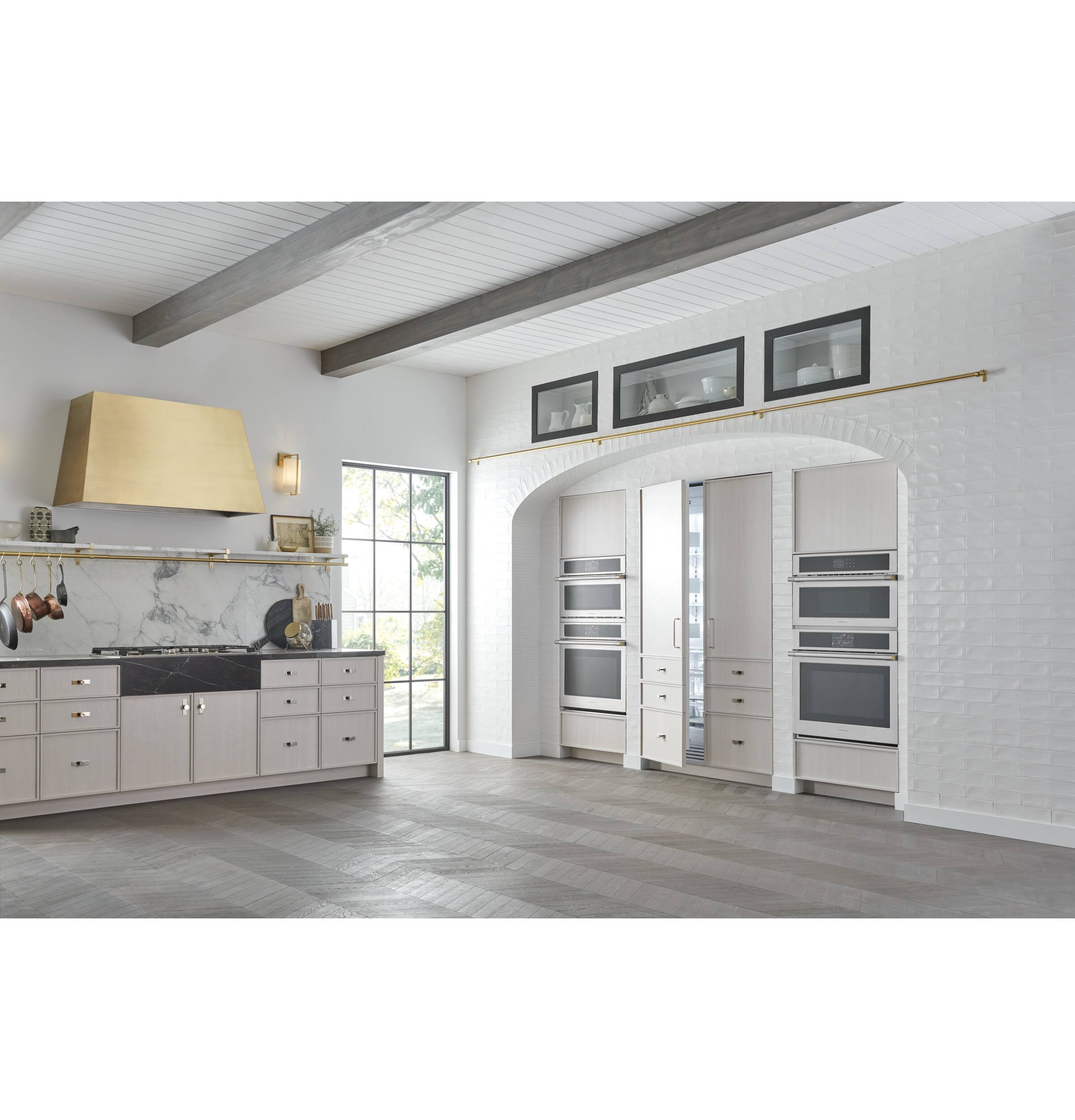 Alt View 19. Monogram - 30" Built-In Single Electric Convection Wall Oven with European Convection and LCD Controls - Stainless steel.